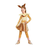 Little & Big Kid Girls Eevee Deluxe Pokemon Costume Set