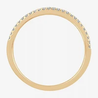 Womens 1/5 CT. Natural White Diamond 10K Gold Anniversary Wedding Band