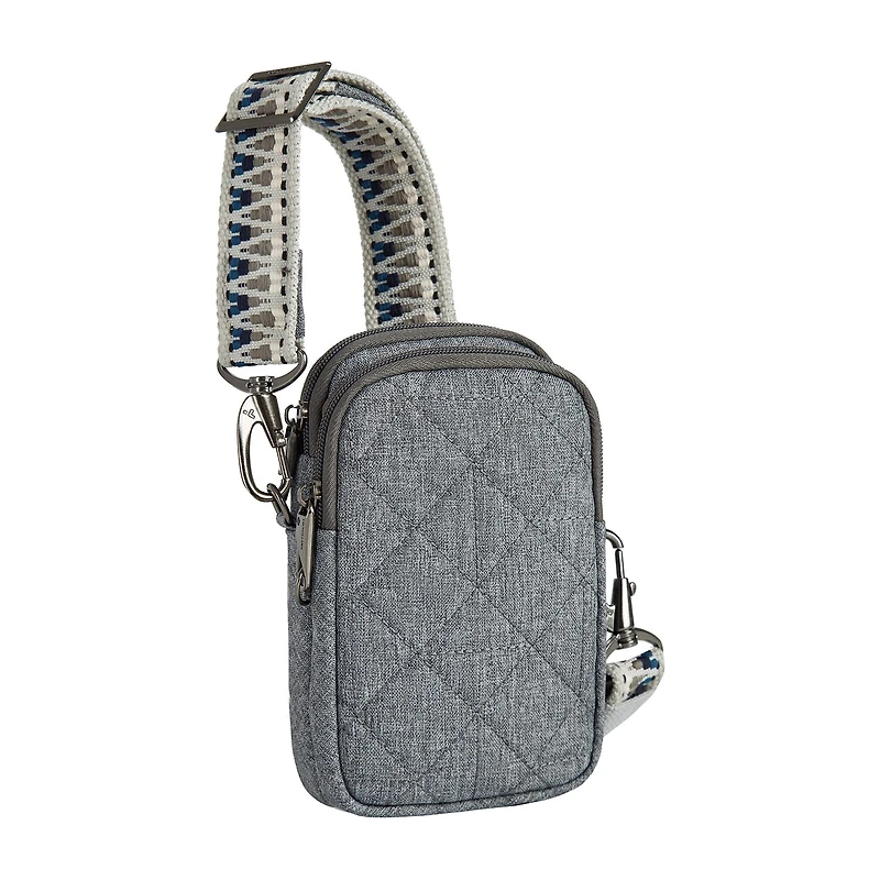 Travelon Boho Anti-Theft 2 Compartment Phone Crossbody