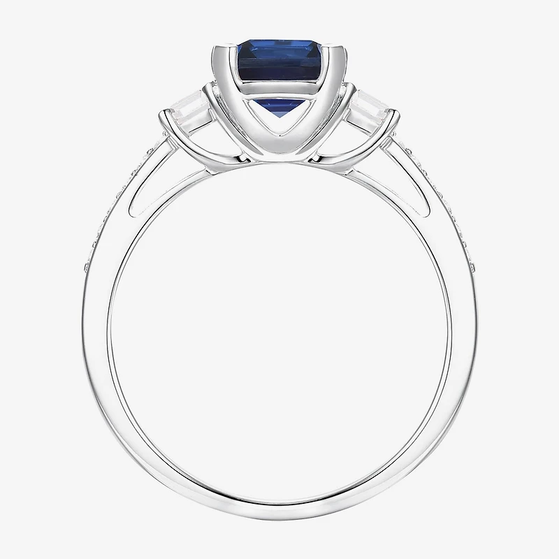 Womens Gemstone 14K Gold Over Silver Halo Delicate Cocktail Ring