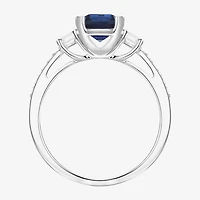 Womens Gemstone 14K Gold Over Silver Halo Delicate Cocktail Ring