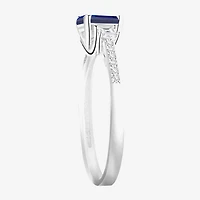 Womens Gemstone 14K Gold Over Silver Halo Delicate Cocktail Ring