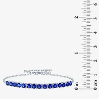 Gemstone Sterling Silver Tennis Bracelet
