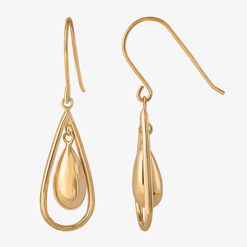 14K Gold Teardrop Earrings