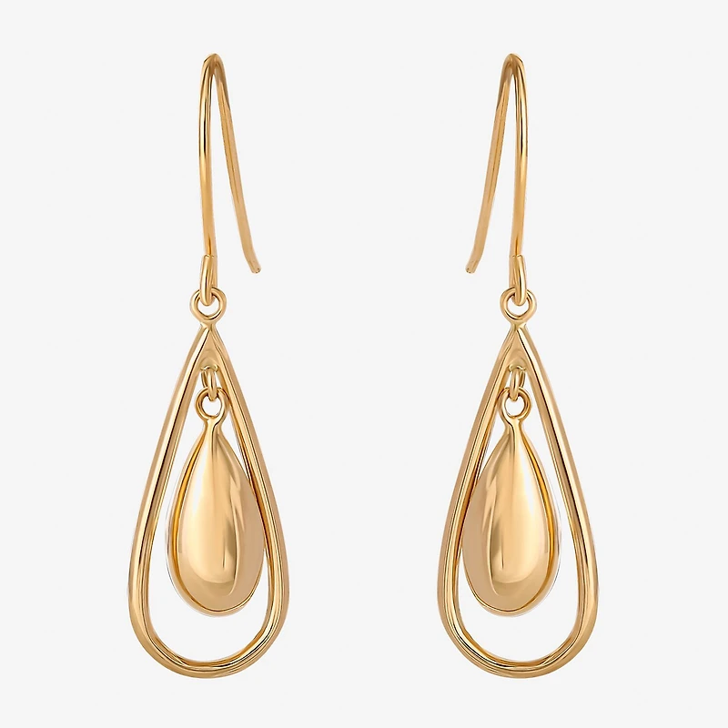 14K Gold Teardrop Earrings