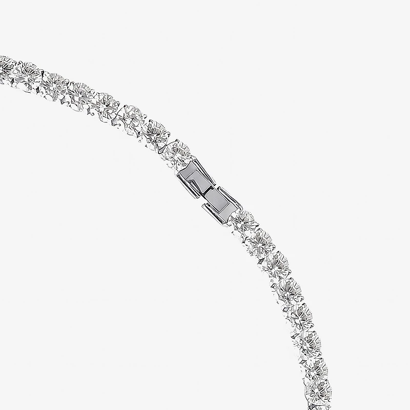 Shaquille O'Neal XLG™ Mens Cubic Zirconia Stainless Steel 22 Inch Tennis Necklace