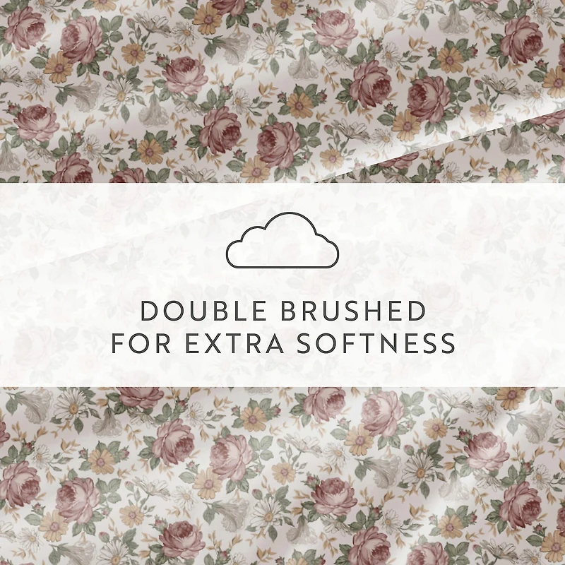 Casual Comfort Blooming Floral Patterned Sheet Set