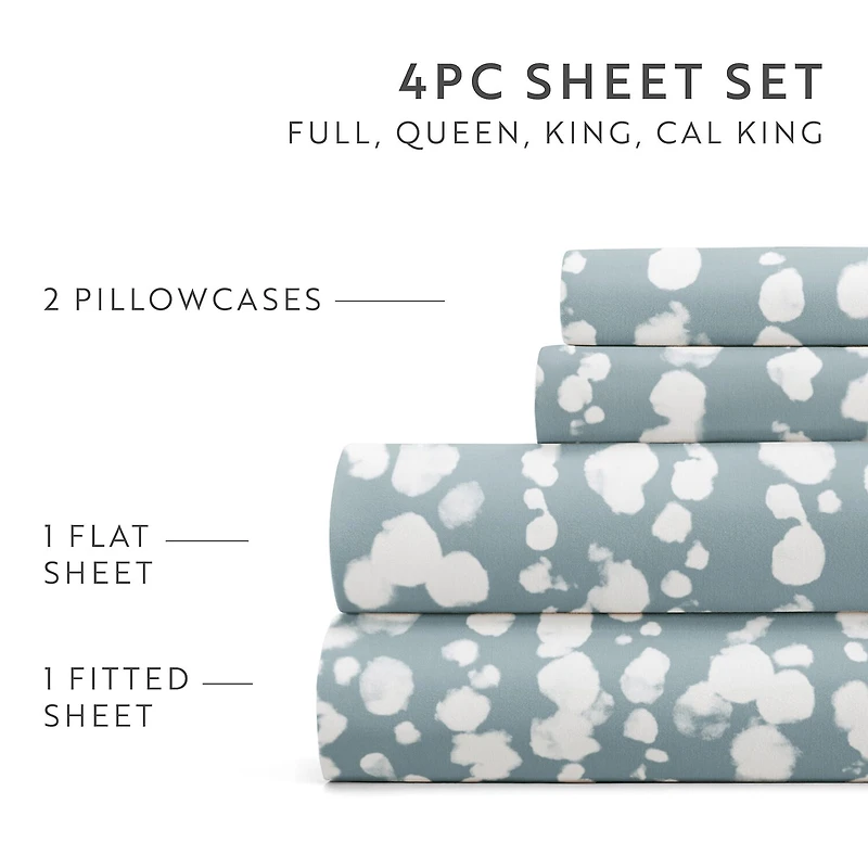 Casual Comfort 4-Pc Ultra Soft Pattern Sheet Set