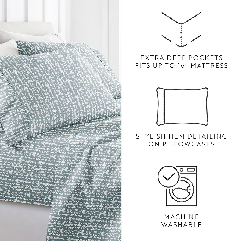 Casual Comfort 4-Pc Ultra Soft Pattern Sheet Set