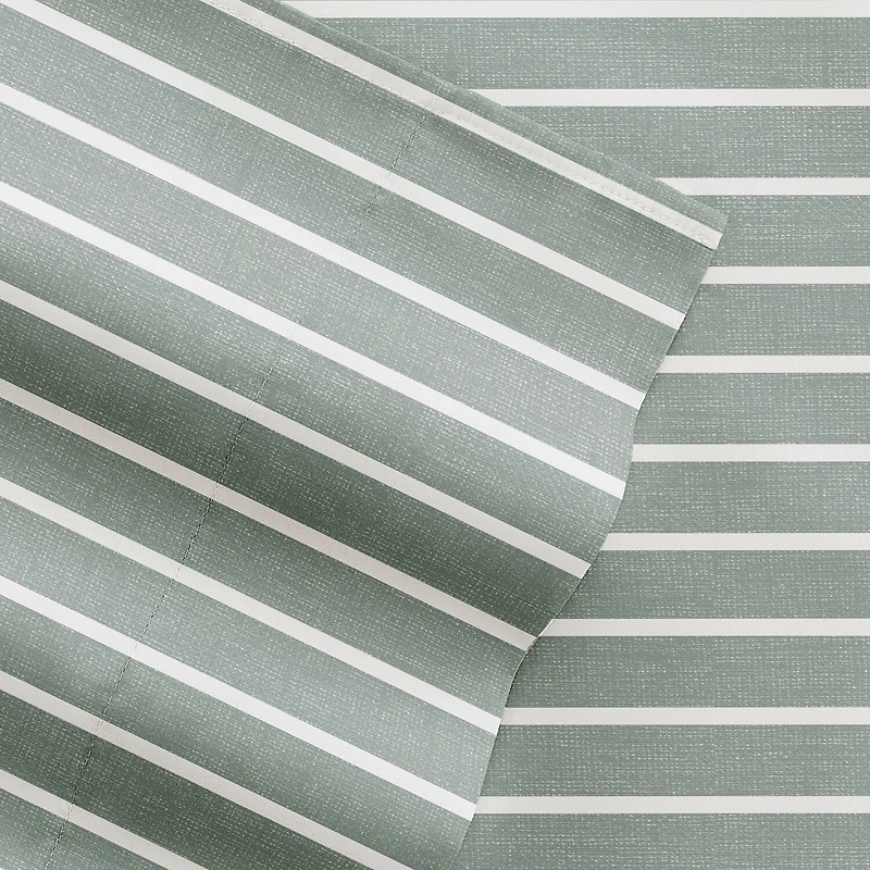 Casual Comfort Distressed Awning Patterned Sheet Set