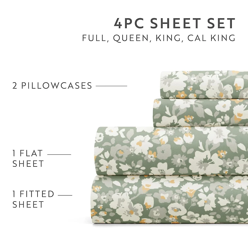 Casual Comfort Floral Dream Patterned Sheet Set