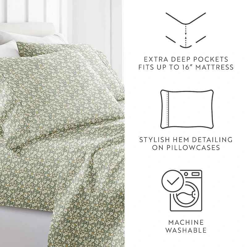 Casual Comfort Floral Dream Patterned Sheet Set