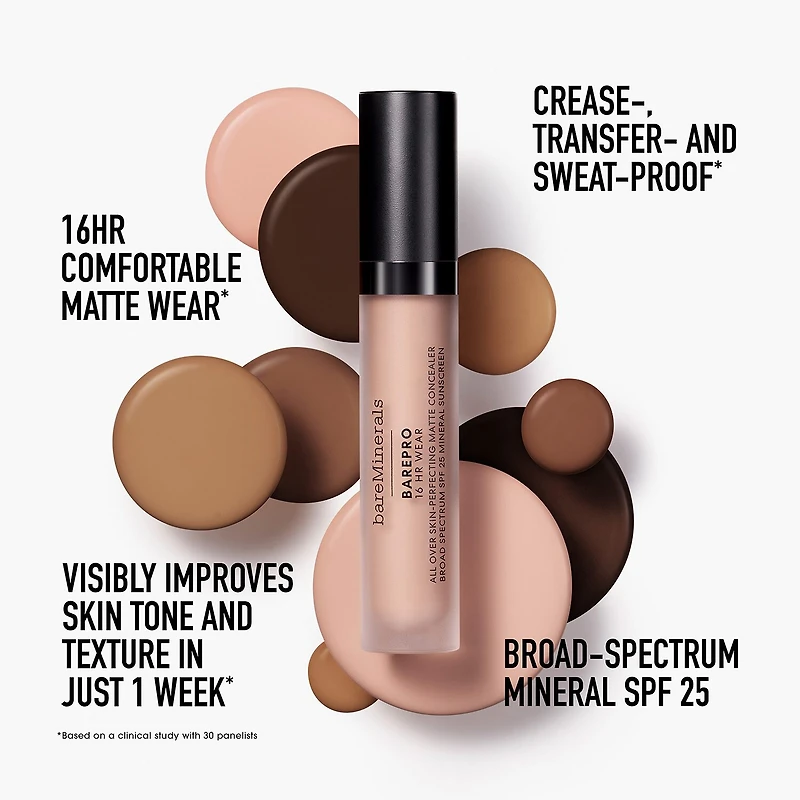 bareMinerals Barepro 16hr All Over Skin-Perfecting Matte Concealer Mineral SPF 25
