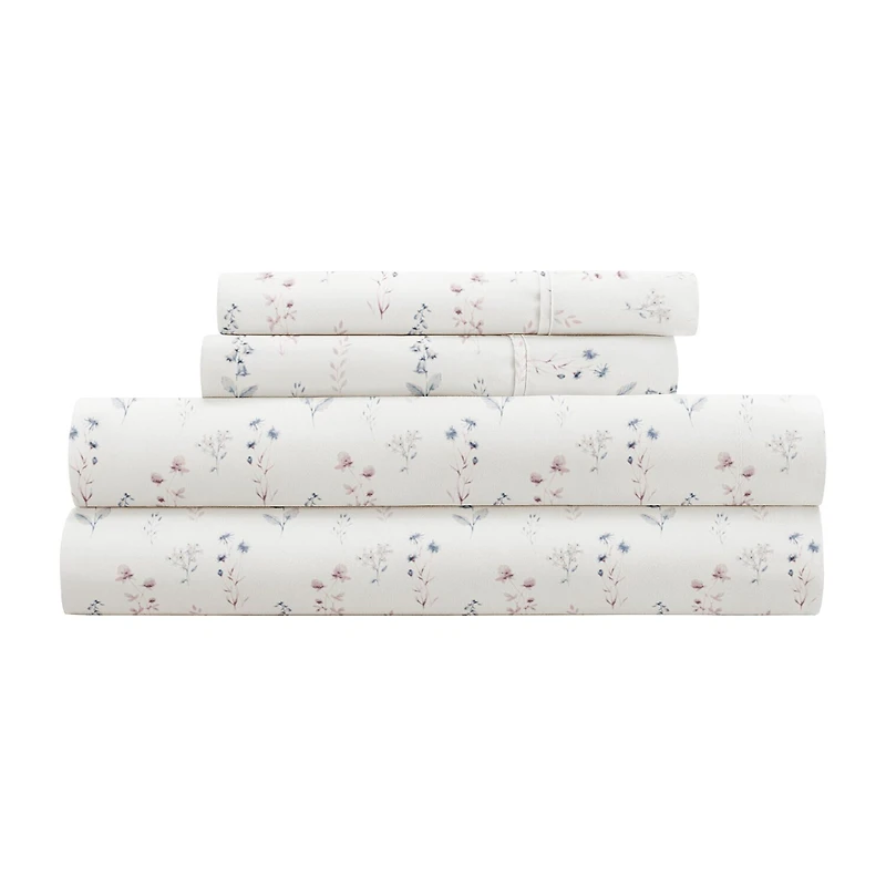 Casual Comfort Painted Meadow Patterned Sheet Set