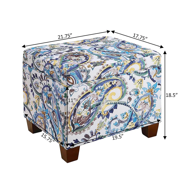 Madisson Cushioned Storage Ottoman