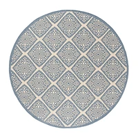 Safavieh Linden Collection Raymond Geometric RoundArea Rug