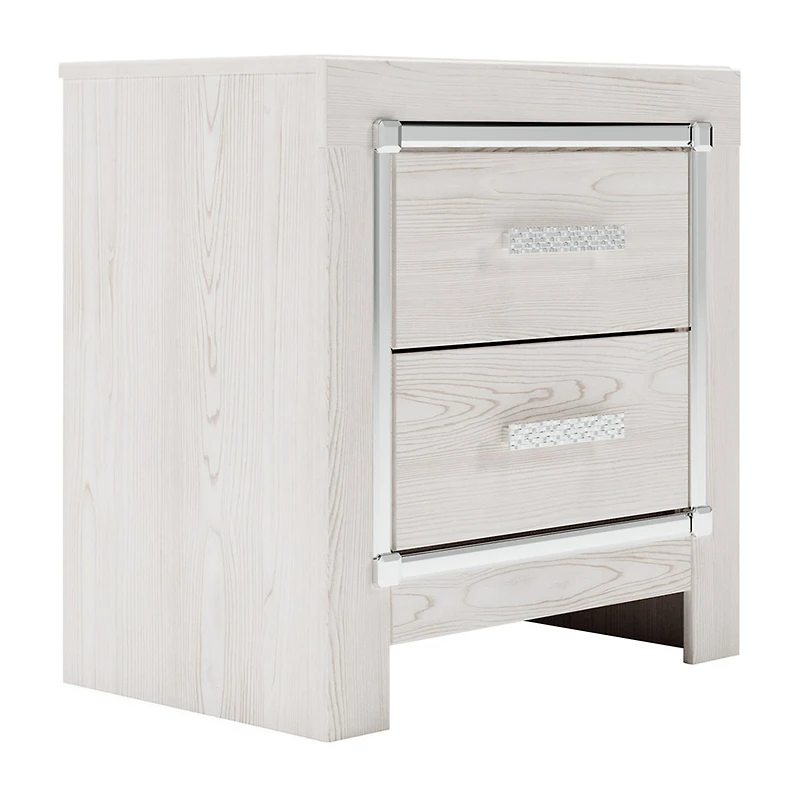 Signature Design by Ashley Altyra 2-Drawer Nightstand in White