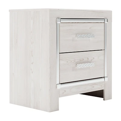 Signature Design by Ashley Altyra 2-Drawer Nightstand in White