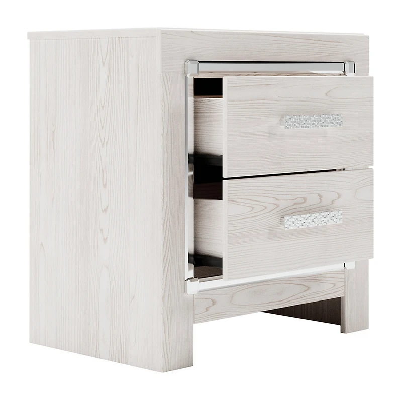Signature Design by Ashley Altyra 2-Drawer Nightstand in White