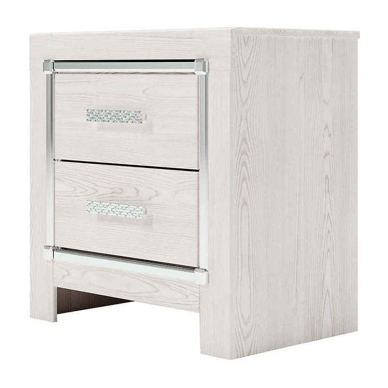 Signature Design by Ashley Altyra 2-Drawer Nightstand in White