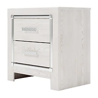 Signature Design by Ashley Altyra 2-Drawer Nightstand in White