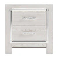 Signature Design by Ashley Altyra 2-Drawer Nightstand in White