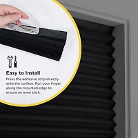 Eclipse 2pk Paper Cordless Blackout Pleated Shade