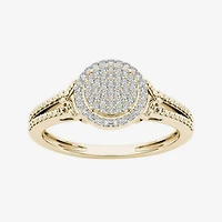 1/ CT.T.W. Natural Diamond 10K Yellow Gold Engagement Ring