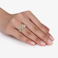 1/8 CT.T.W. Natural Diamond Yellow Gold Over SIlver Ring