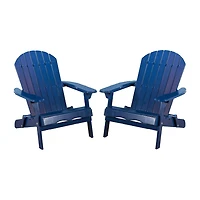 Hanlee 2-pc. Folding Adriondack Chair