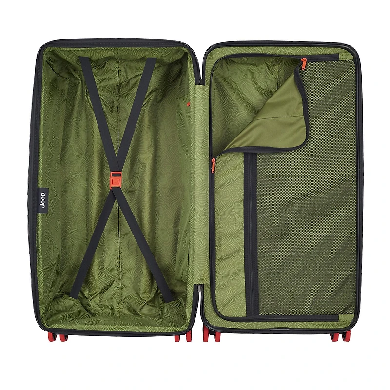 Jeep Trunk 28 Inch Hardside Expandable Checked Spinner Luggage