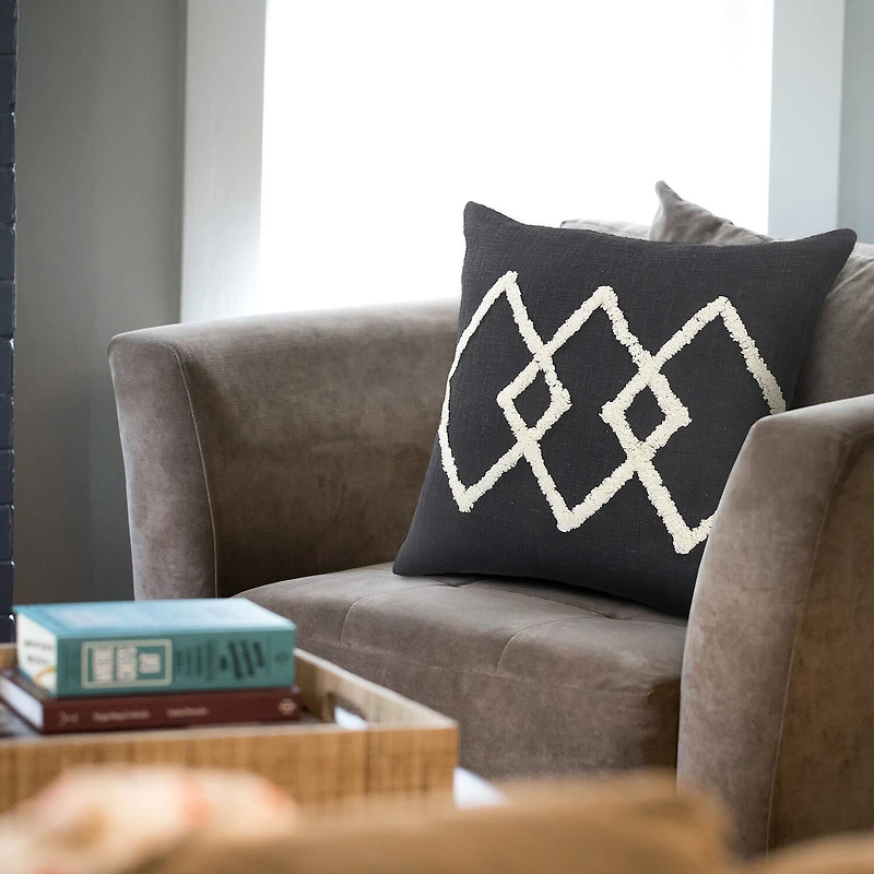 LR Home Avon Diamond Square Throw Pillow