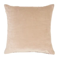 LR Home Orry Casual Velvet Square Throw Pillow