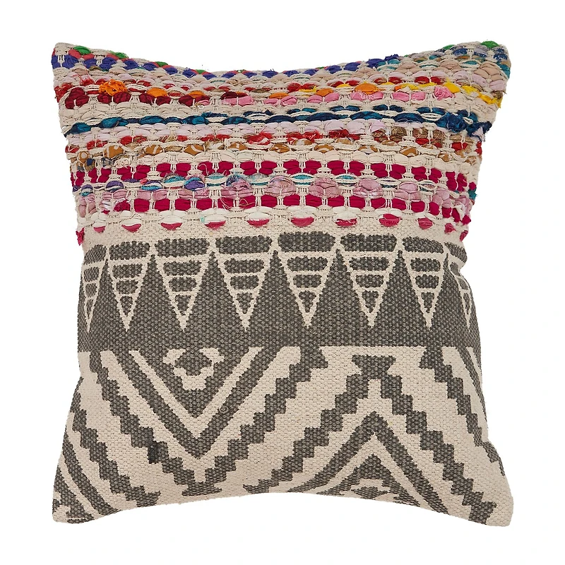 LR Home Fin Chev Set 2 Square Throw Pillow