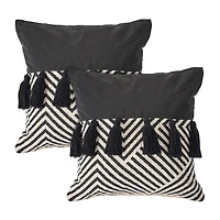 LR Home Joe Chev Set 2 Square Throw Pillow