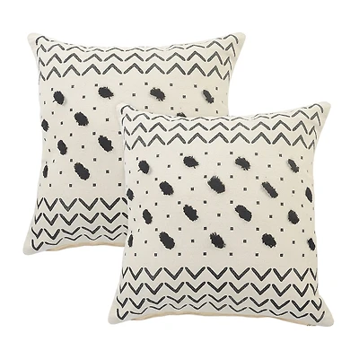 LR Home Ari Trib Set 2 Square Throw Pillow