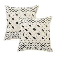 LR Home Ari Trib Set 2 Square Throw Pillow