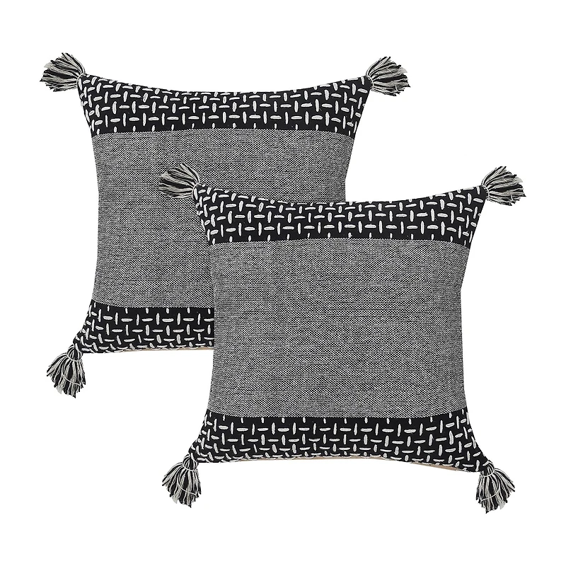 LR Home Nas Geo Set 2 Square Throw Pillow