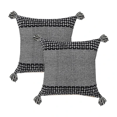LR Home Nas Geo Set 2 Square Throw Pillow