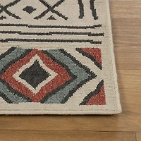LR Home Tribal Diamond 24"X36" Indoor Outdoor Rectangular Accent Rug