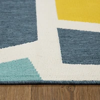 LR Home Modern Geometric Indoor Outdoor Rectangular Area Rug