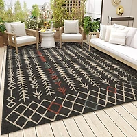 LR Home Tribal Eclectic Indoor Outdoor Rectangular Area Rug