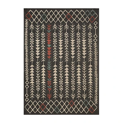 LR Home Tribal Eclectic Indoor Outdoor Rectangular Area Rug