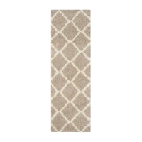 Safavieh Montreal Shag Collection Grover Geometric Runner Rug
