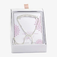 Sparkle Allure Birthstone Womens Red Cubic Zirconia Bolo Bracelet