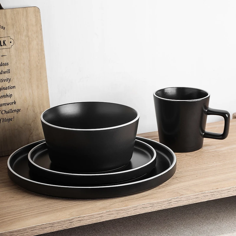 Stone + Lain Allison 32 Piece Stoneware Dinnerware Set