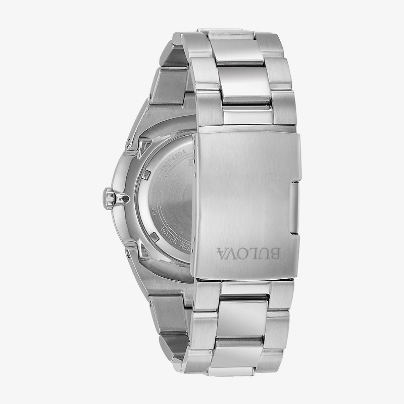 Bulova Classic Mens Silver Tone Stainless Steel Bracelet Watch 96b220