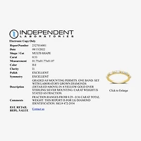 I Said Yes (H-I / I1) Womens 1/3 CT. T.W. Lab Grown White Diamond 14K Gold Over Silver Sterling Wedding Band