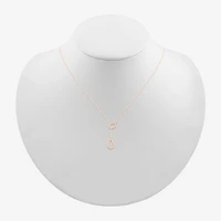 Womens 10K Gold 18 Inch Y Necklace