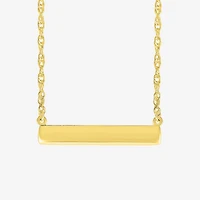 Womens 10K Gold 18 Inch Pendant Necklace